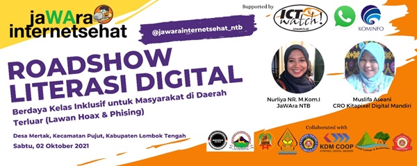 Roadshow Literasi Digital Inklusif Desa Mertak Lombok