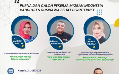 Bincang Literasi Digital : Purna dan Calon Pekerja Migran Indonesia Kabupaten Sumbawa Sehat Berinternet