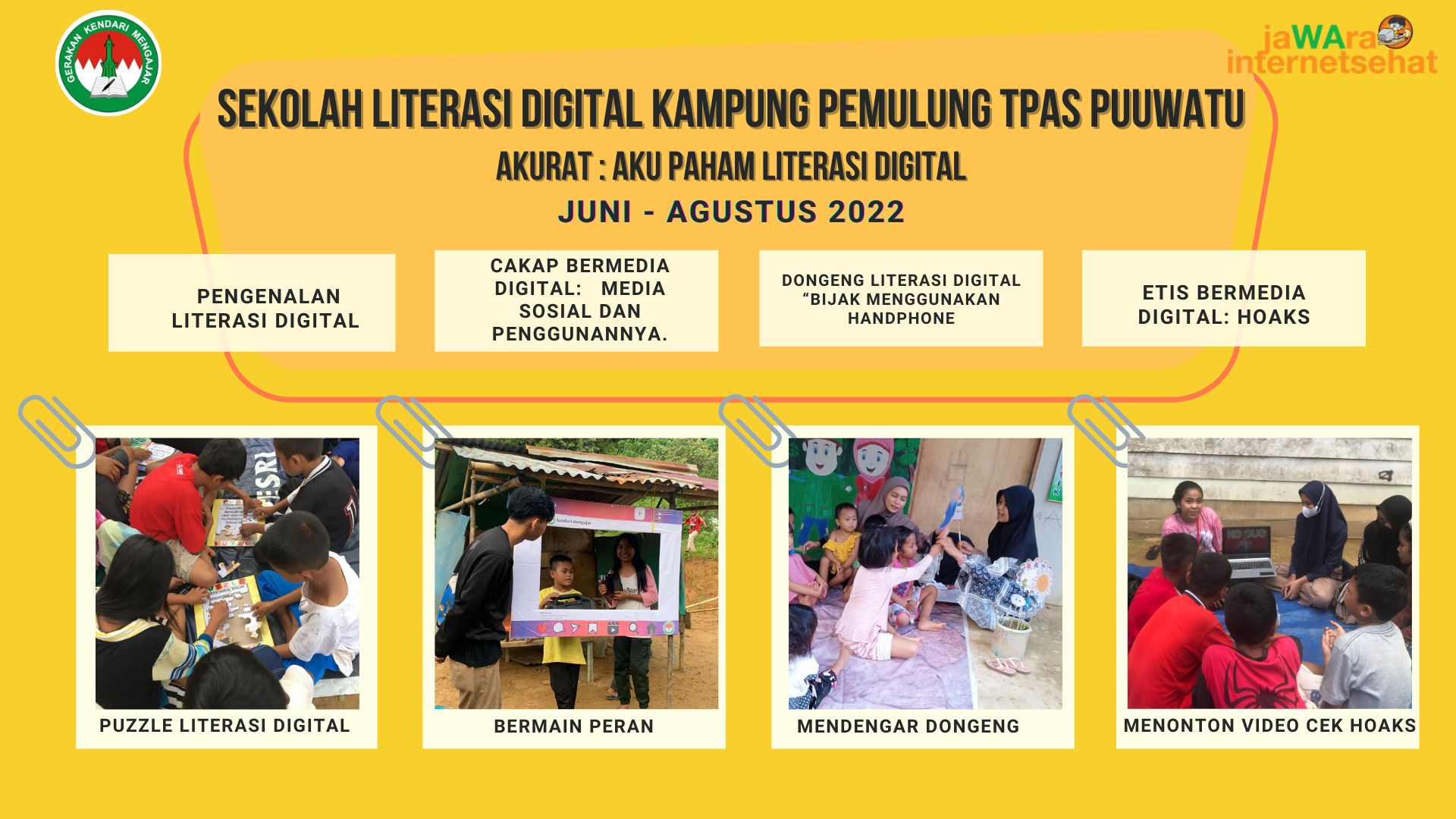 Sekolah Literasi Digital Kampung Pemulung TPAS Puuwatu