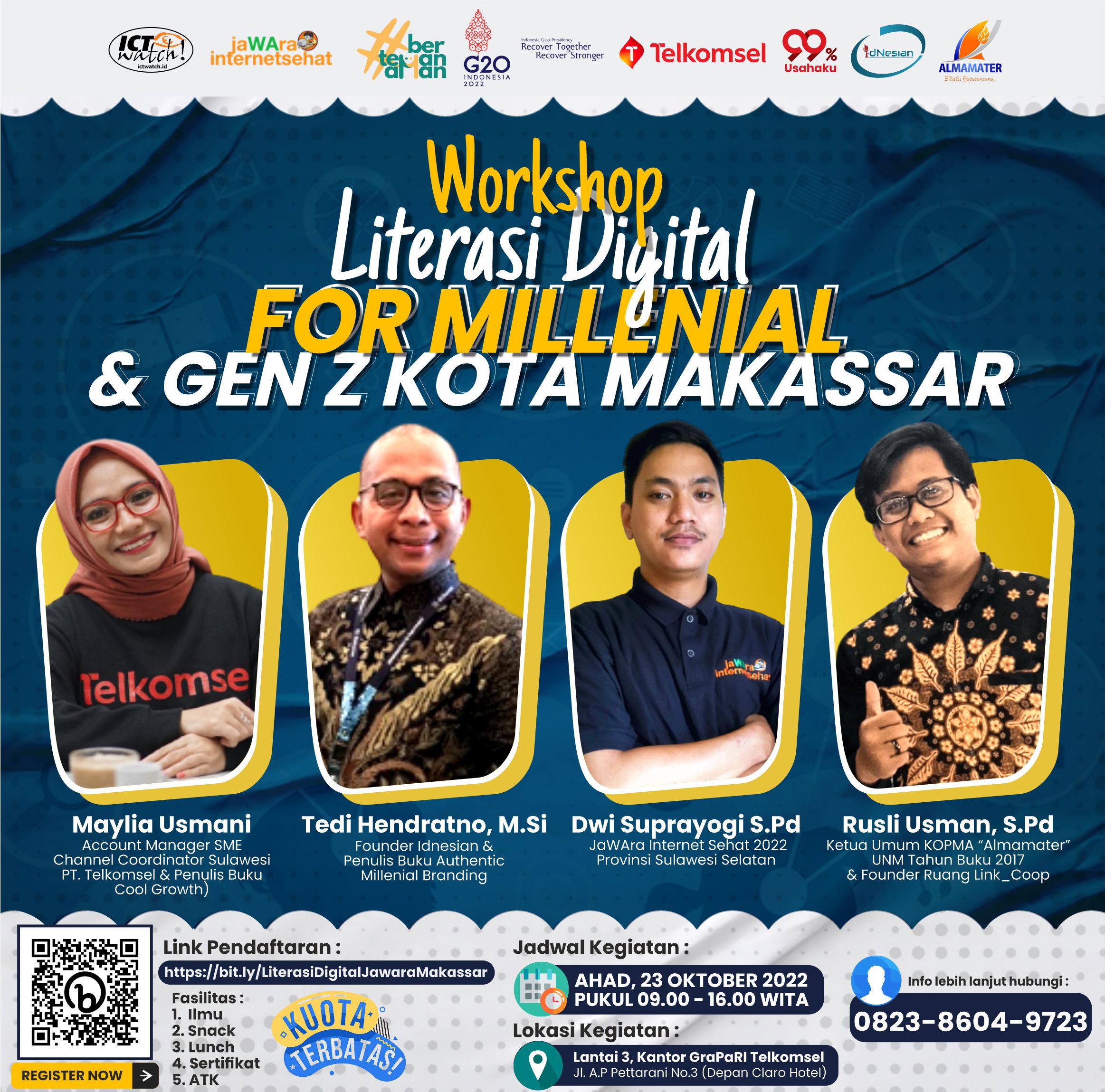 Workshop Literasi Digital For Millenial and Gen Z Kota Makassar